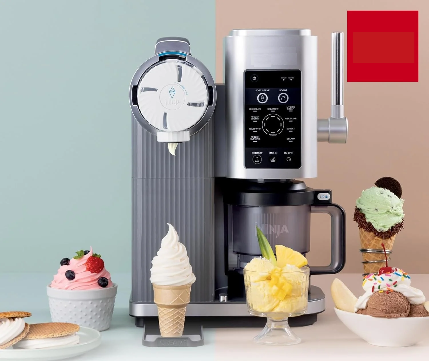 Scooping Ice Cream Machine
